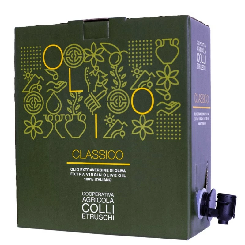 Colli EtruschiExtra Virgin Olive Oil Classico Bag In Box 3l 1 Colli EtruschiExtra Virgin Olive Oil Classico Bag In Box 3l