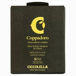 CiccolellaExtra Virgin Olive Oil Coppadoro Coratina Bag In Box 5l