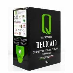 QuattrociocchiExtra Virgin Olive Oil Delicato Leccino Organic Bag In Box 3l