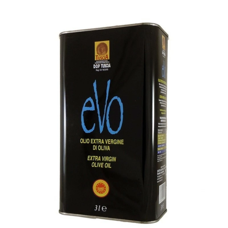 Colli EtruschiExtra Virgin Olive Oil EVO PDO Tuscia Can 3l 1 Colli EtruschiExtra Virgin Olive Oil EVO PDO Tuscia Can 3l