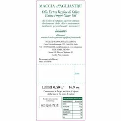 Fratelli PinnaExtra Virgin Olive Oil Maccia D'Agliastru 500ml -Olive Oils Italy Sales 2023 extra virgin olive oil maccia d agliastru fratelli pinna 500ml 1