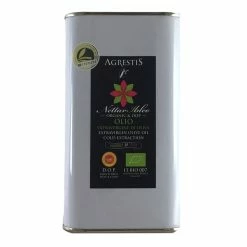 AgrestisExtra Virgin Olive Oil Nettar Ibleo PDO Monti Iblei Organic Can 1l