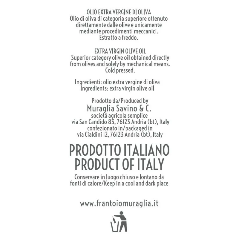 MuragliaExtra Virgin Olive Oil Pois Ceramic Jar Coratina 500ml 2 MuragliaExtra Virgin Olive Oil Pois Ceramic Jar Coratina 500ml - Image 2