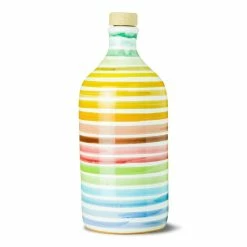 MuragliaExtra Virgin Olive Oil Rainbow Ceramic Jar Peranzana 500ml