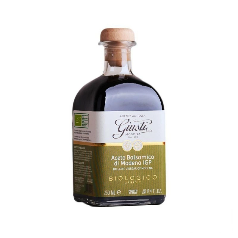 GiustiOrganic Balsamic Vinegar Of Modena PGI 2 Seals 250ml 1 GiustiOrganic Balsamic Vinegar Of Modena PGI 2 Seals 250ml