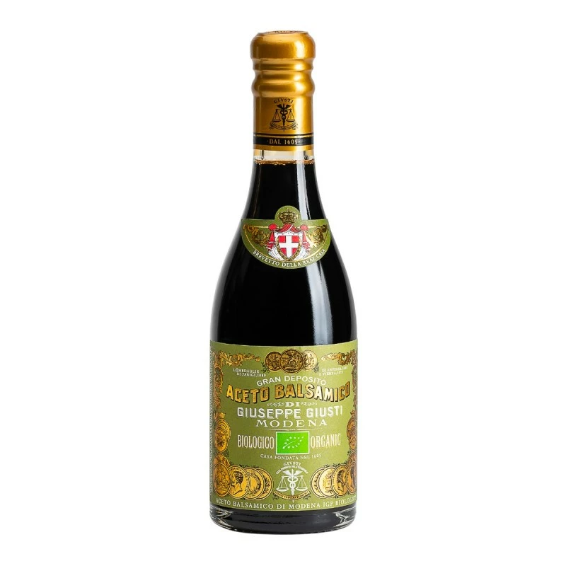 GiustiOrganic Balsamic Vinegar Of Modena PGI 3 Gold Medals 250ml 1 GiustiOrganic Balsamic Vinegar Of Modena PGI 3 Gold Medals 250ml